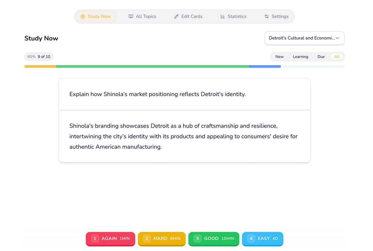 Erstelle dein erstes Karteikarten Deck