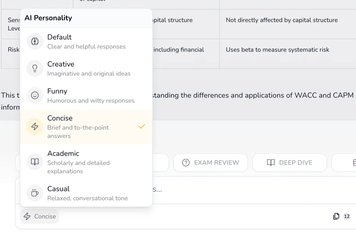 Konversations-KI-Oberfläche mit Nachrichtenblasen