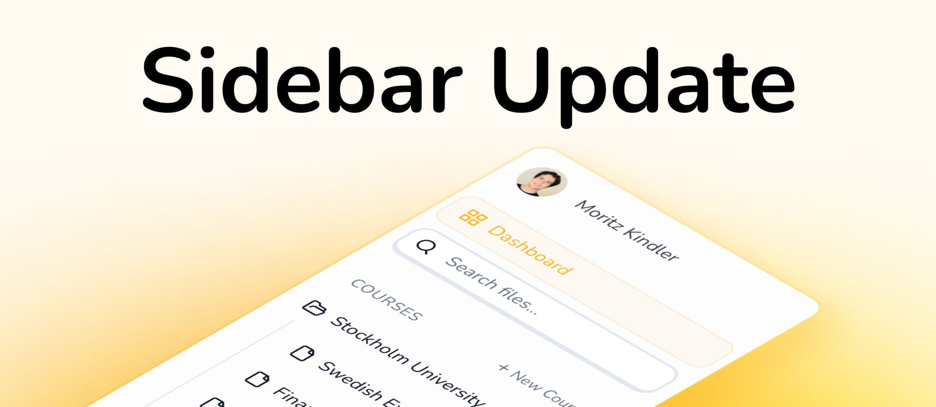 Neue Sidebar-Struktur