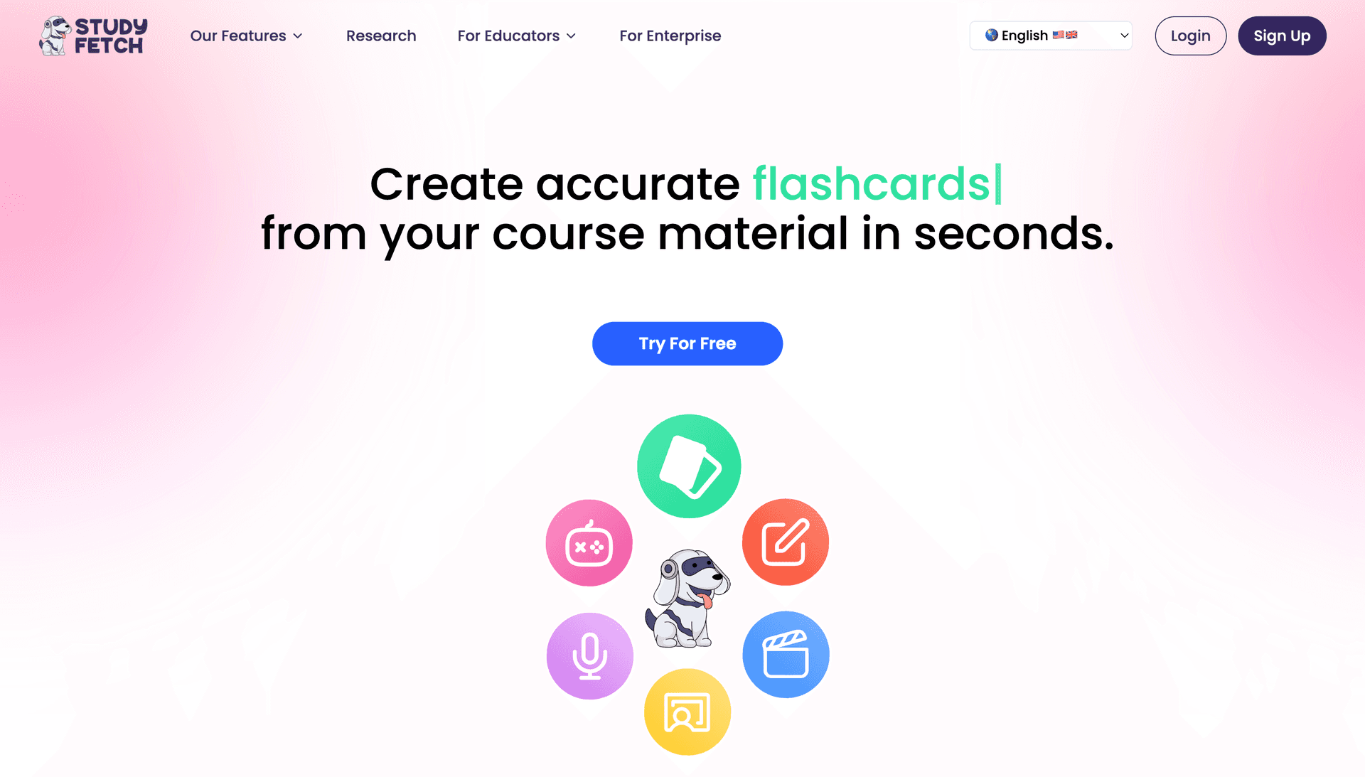 StudyFetch mobile study platform