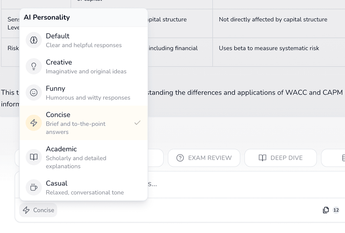 Konversations-KI-Oberfläche mit Nachrichtenblasen
